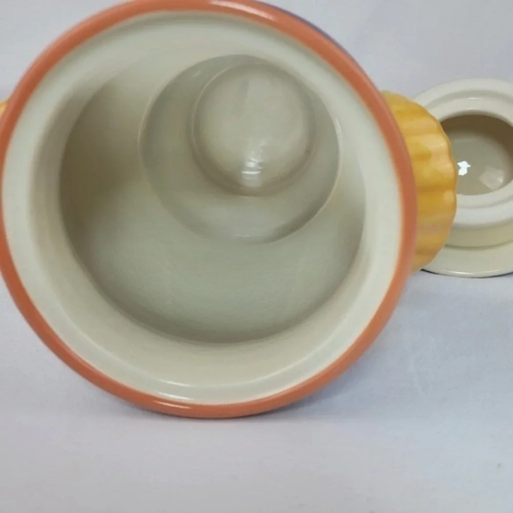 Pfaltzgraff Villa della Luna Pasta Canister Blue Ceramic Jar Jana Kolpen 14.5in